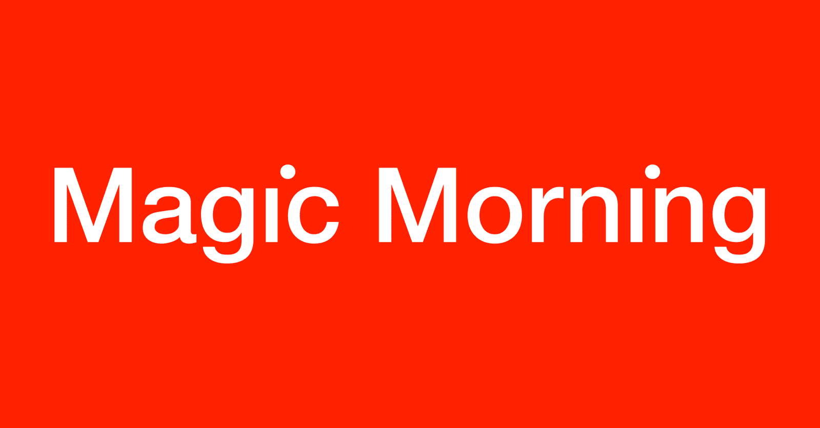 Magic Morning Logo